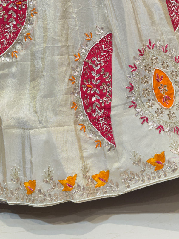 PURE TISSUE LEHENGA WITH PURE GAZI DUPATTA