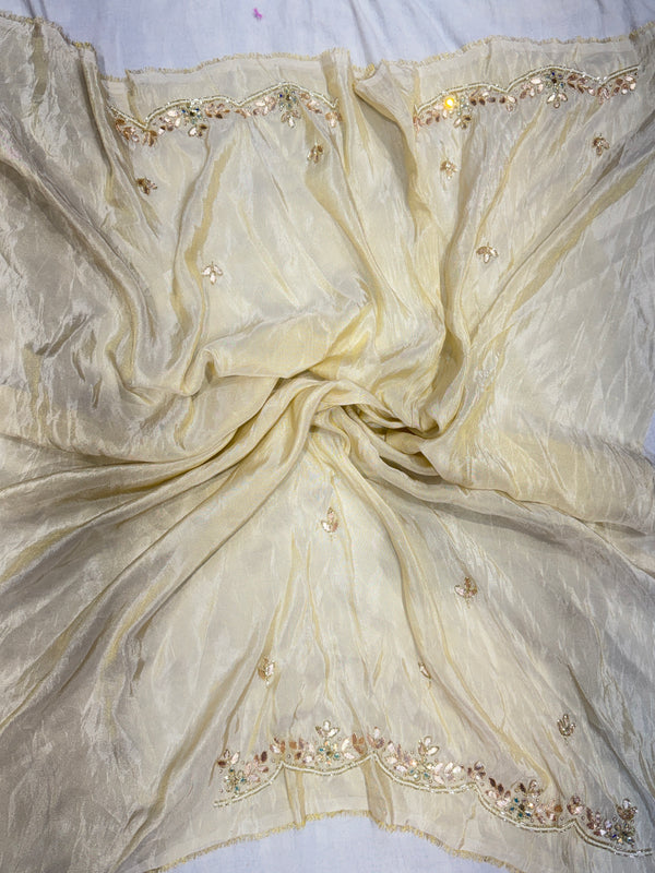 PURE TISSUE LEHENGA WITH PURE GAZI DUPATTA