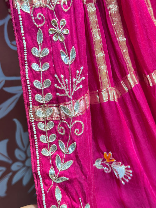 PURE TISSUE LEHENGA WITH PURE GAZI DUPATTA