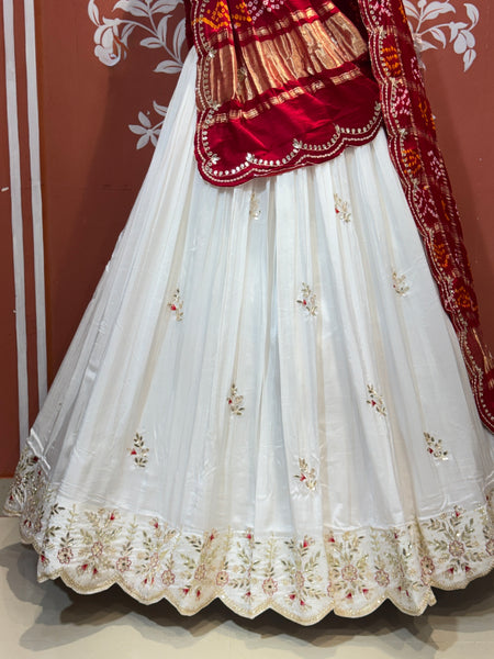 PURE TISSUE LEHENGA WITH PURE GAZI DUPATTA
