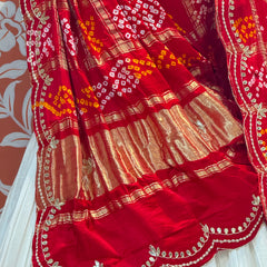 PURE TISSUE LEHENGA WITH PURE GAZI DUPATTA