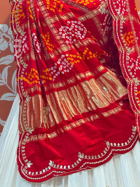 PURE TISSUE LEHENGA WITH PURE GAZI DUPATTA