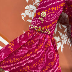 PURE UPADA SILK AN RAI BHANDEJ INDO WESTERN