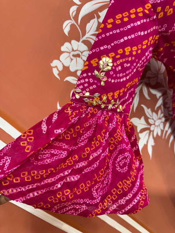 PURE UPADA SILK AN RAI BHANDEJ INDO WESTERN