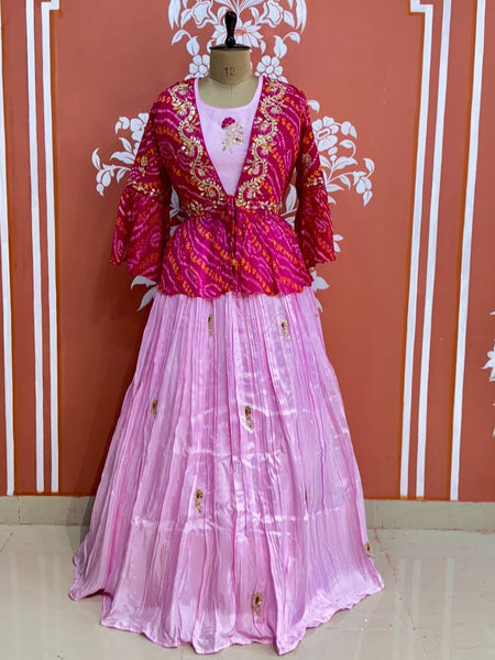 PURE UPADA SILK AN RAI BHANDEJ INDO WESTERN