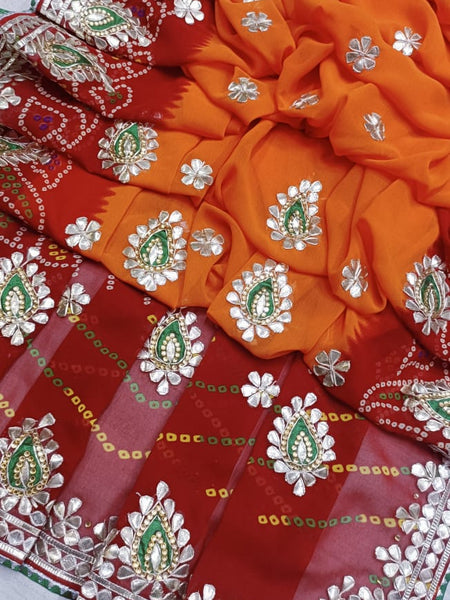 CHUNARI PEELIYA SAREE