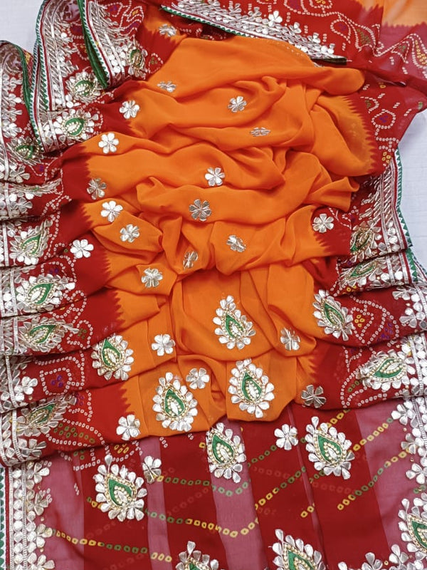 CHUNARI PEELIYA SAREE