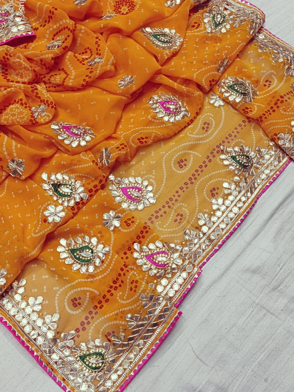 CHUNARI PEELIYA SAREE