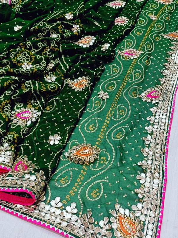 CHUNARI PEELIYA SAREE