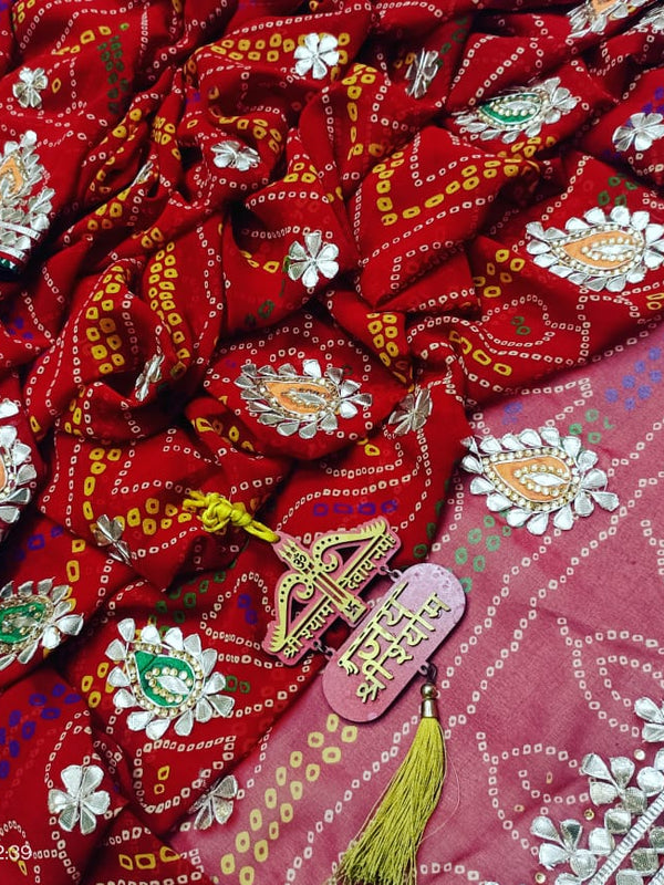 CHUNARI PEELIYA SAREE