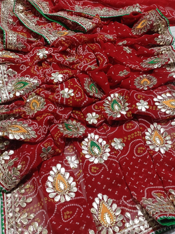 CHUNARI PEELIYA SAREE