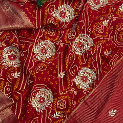 BANDHANI GOTA PATTI BHANDEJ SAREE