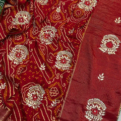 BANDHANI GOTA PATTI BHANDEJ SAREE