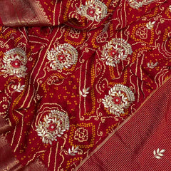 BANDHANI GOTA PATTI BHANDEJ SAREE