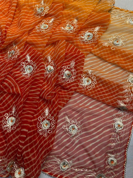 LEHERIYA VINTAGE BOOTE SAREE