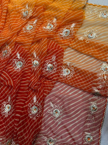 LEHERIYA VINTAGE BOOTE SAREE