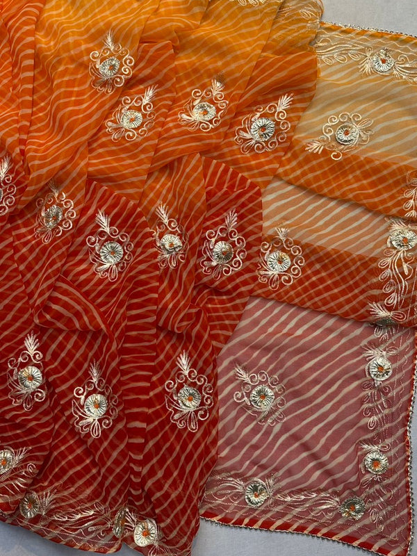 LEHERIYA VINTAGE BOOTE SAREE