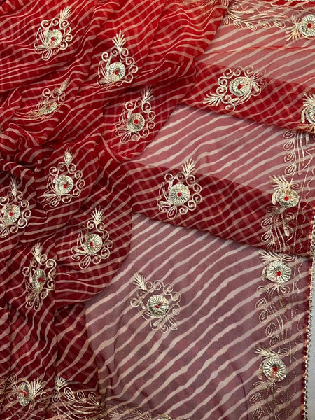 LEHERIYA VINTAGE BOOTE SAREE