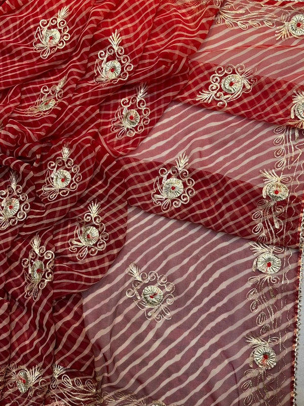 LEHERIYA VINTAGE BOOTE SAREE