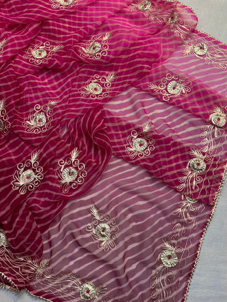 LEHERIYA VINTAGE BOOTE SAREE