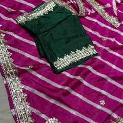 LEHERIYA ZARI WORK SAREE
