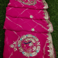 GEORGETTE GOTA PATTI SAREE