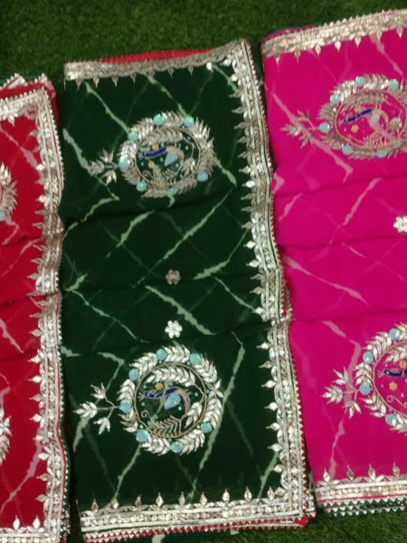 GEORGETTE GOTA PATTI SAREE