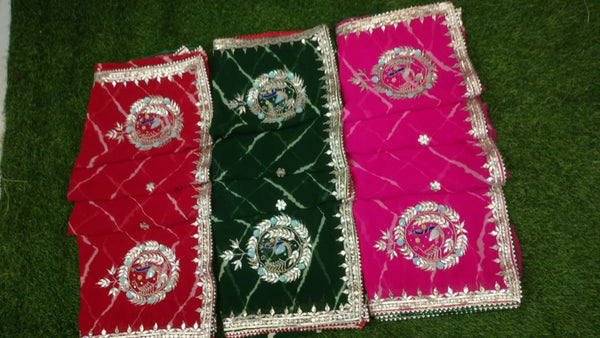 GEORGETTE GOTA PATTI SAREE