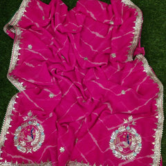 GEORGETTE GOTA PATTI SAREE