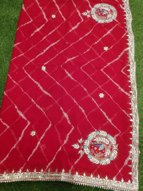 GEORGETTE GOTA PATTI SAREE