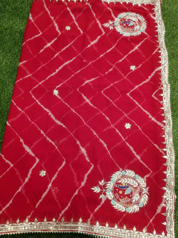 GEORGETTE GOTA PATTI SAREE