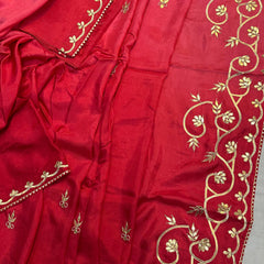 PURE UPADA SILK KACHI GOTA PATTI SAREE