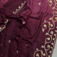 PURE UPADA SILK KACHI GOTA PATTI SAREE