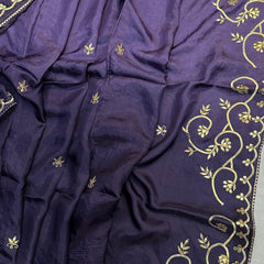 PURE UPADA SILK KACHI GOTA PATTI SAREE