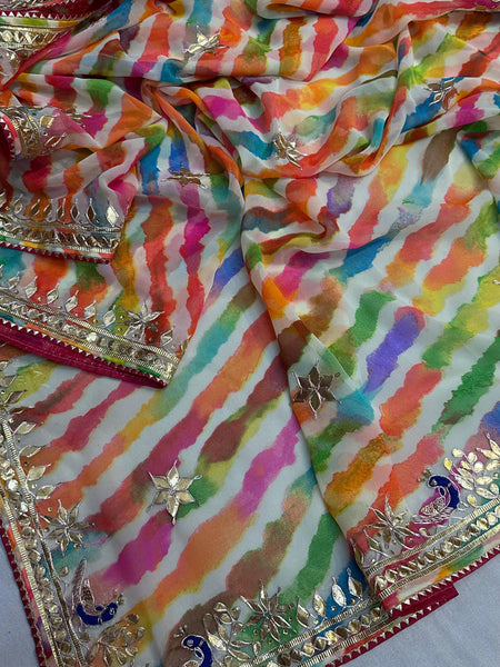 60GM GEORGETTE GOTA PATI SAREE