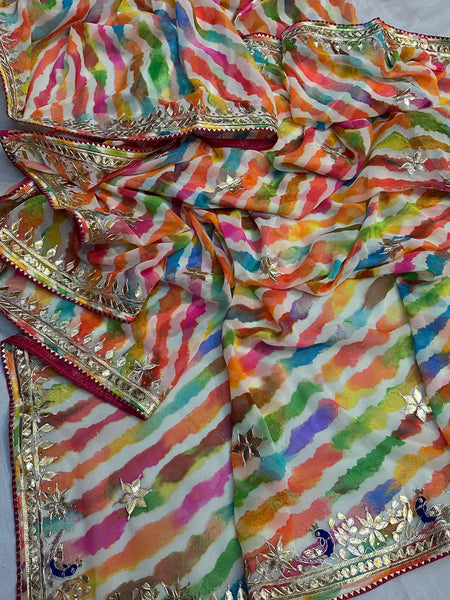 60GM GEORGETTE GOTA PATI SAREE