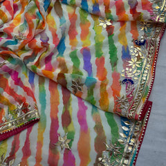 60GM GEORGETTE GOTA PATI SAREE