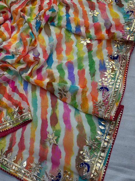 60GM GEORGETTE GOTA PATI SAREE