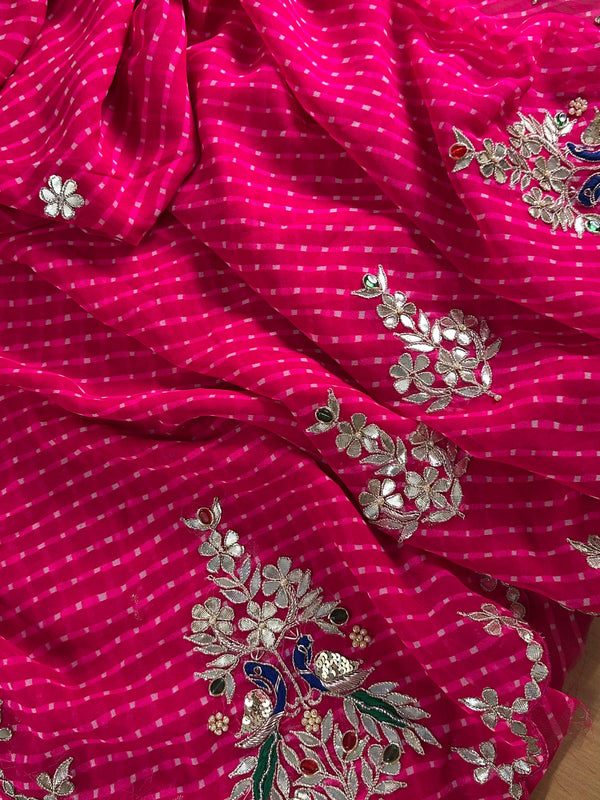 MOTHRA GOTA PATTI WORK SAREE