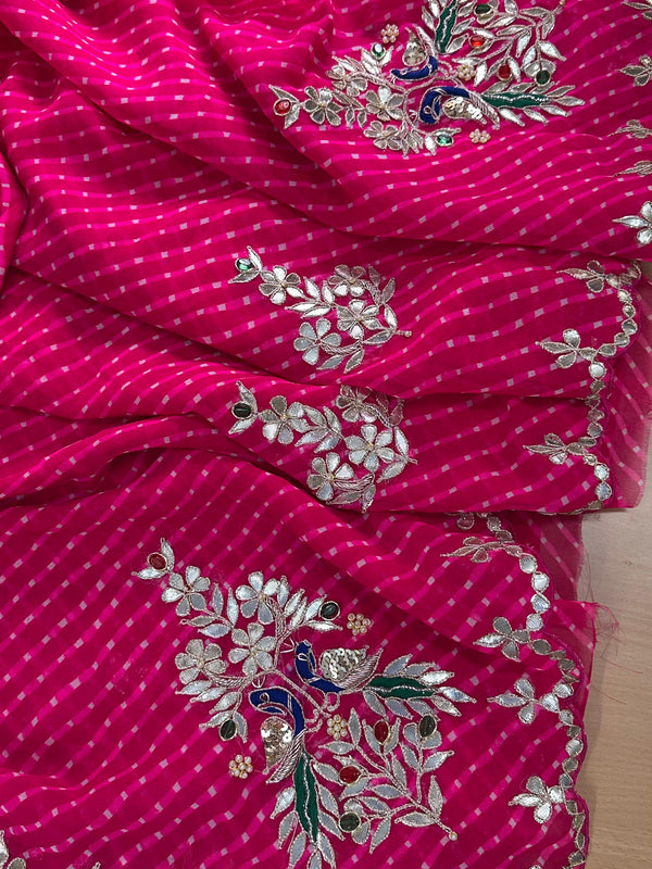 MOTHRA GOTA PATTI WORK SAREE