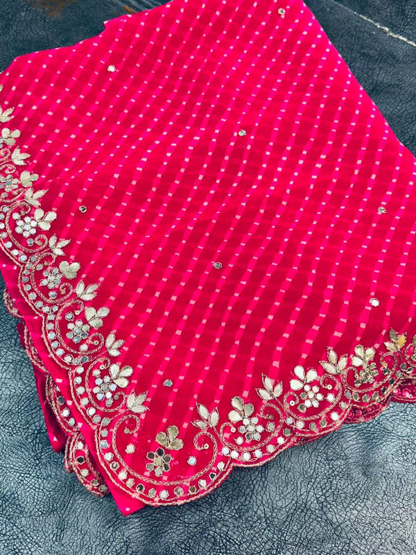 MOTHRA GOTA PATTI WORK SAREE