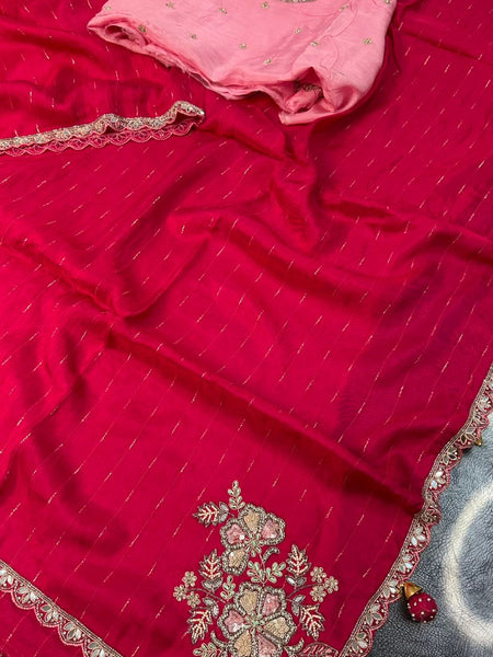 PURE MOONGA SILK SAREE