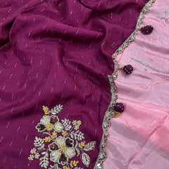 PURE MOONGA SILK SAREE