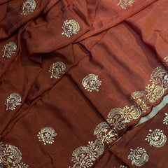 PITTAN WORK UPADA SILK SAREE