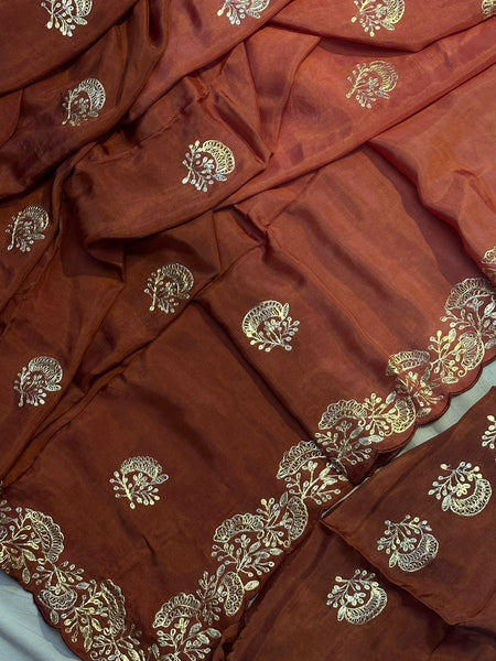 PITTAN WORK UPADA SILK SAREE