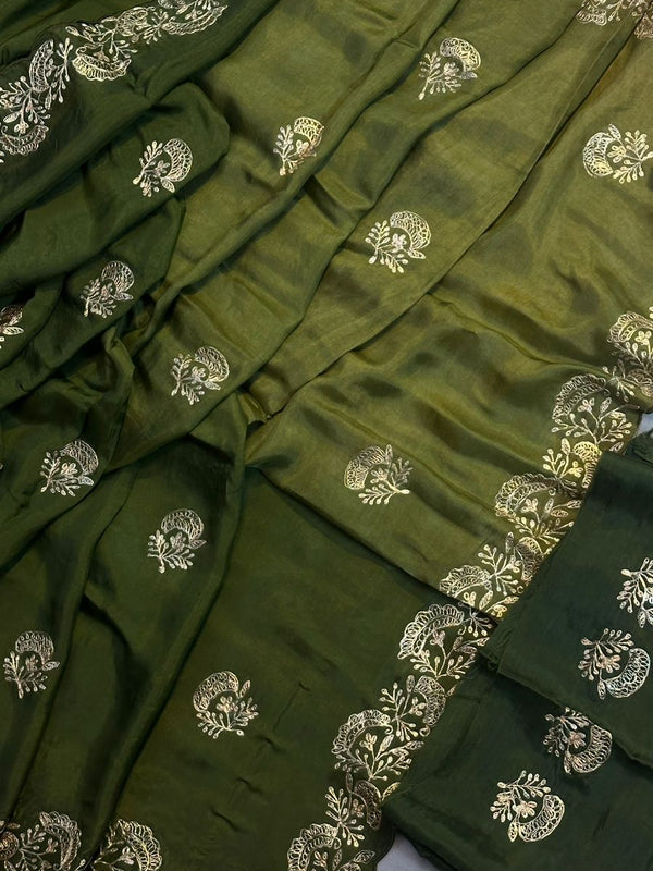 PITTAN WORK UPADA SILK SAREE