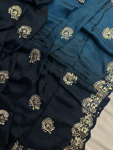 PITTAN WORK UPADA SILK SAREE