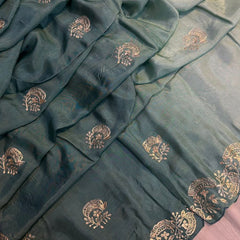 PITTAN WORK UPADA SILK SAREE