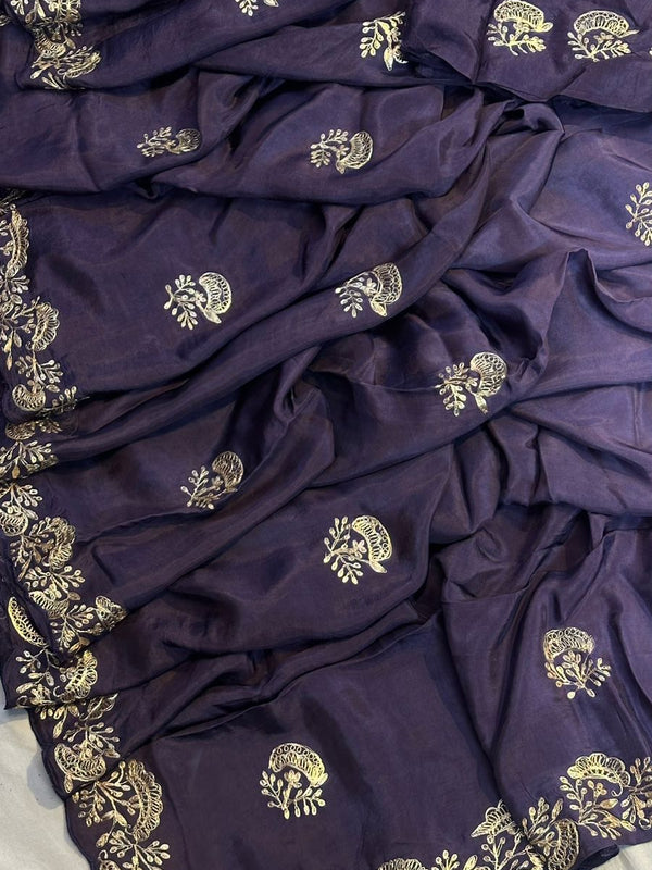 PITTAN WORK UPADA SILK SAREE