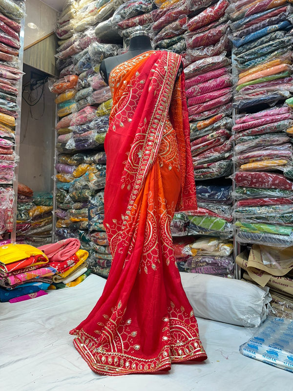 PURE UPADA SILK HANDWORK SAREE